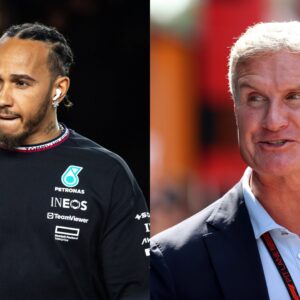 Lewis Hamilton (L) and David Coulthard (R)