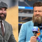 Jason Kelce and Ryan Fitzpatrick