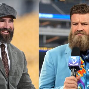Jason Kelce and Ryan Fitzpatrick