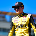 NASCAR Cup Series driver Christopher Bell (20) is introduced before the Cup Series championship race at Phoenix Raceway.