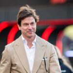 F1 Team Mercedes team principal Toto Wolff walks in the paddock during The F1 Heineken Silver Las Vegas Grand Prix on November 22, 2024