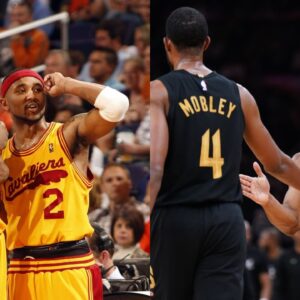 LeBron and Mo Williams in 2009, and Evan Mobley and Donovan Mitchell in 2024