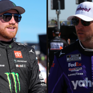 Tyler Reddick and Denny Hamlin.