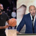 Jon Jones (L) and Dana White (R)