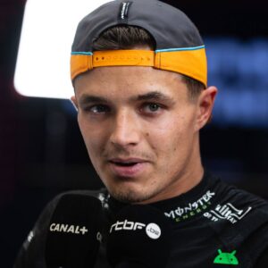 LANDO NORRIS of MCLAREN FORMULA 1 TEAM answers questions in the press conference, after the Sprint Race ahead of the F1 Grand Prix of Brazil