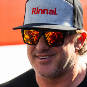 NHRA top fuel driver Tony Stewart during the Pep Boys Nationals at Maple Grove Raceway.