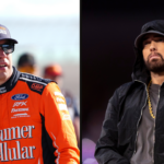 Brad Keselowski (L) and Eminem (R).