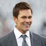 Fox Sports broadcaster Tom Brady before the game between the Dallas Cowboys and Detroit Lions at AT&T Stadium.