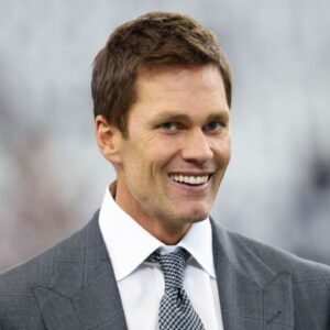 Fox Sports broadcaster Tom Brady before the game between the Dallas Cowboys and Detroit Lions at AT&T Stadium.