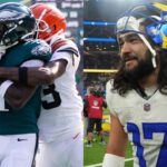 A.J. Brown (L) and Puka Nacua (R)