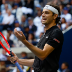 Taylor Fritz (Pictured) playing in the US Open 2024