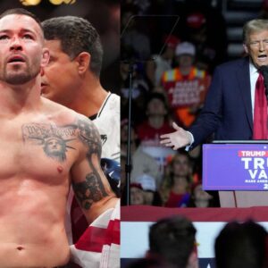 Colby Covington (L) and Donald Trump (R)