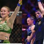 Valentina Shevchenko (L) and Manon Fiorot (R)