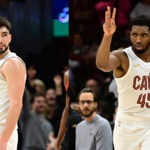 Ty Jerome (L) and Donovan Mitchell (R)