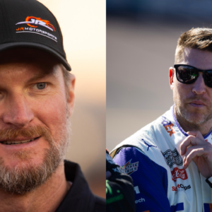 Dale Earnhardt Jr (R) and Denny Hamlin (L)