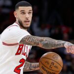 Chicago Bulls guard Lonzo Ball (2) brings the ball up court against the Oklahoma City Thunder during the first half at United Center.