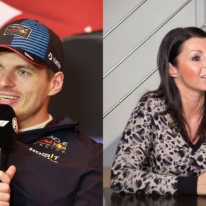 Max Verstappen (L) and Sophie Kumpen (R)