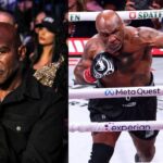 Evander Holyfield (L), Mike Tyson (R)