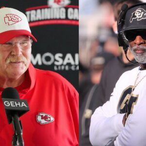 Andy Reid and Deion Sanders