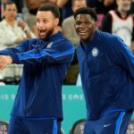 Stephen Curry and Anthony Edwards