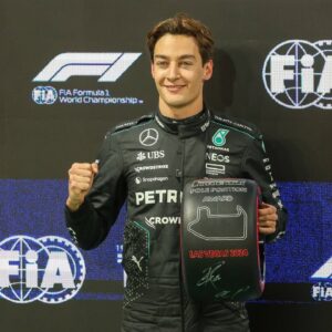 Winner of Qualifying, Pole Position, George Russell Mercedes AMG , Las Vegas Grand Prix