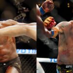 Jon Jones (L), Alex Pereira (R)