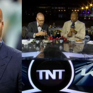 Richard Jefferson (L) and NBA on TNT crew (R)