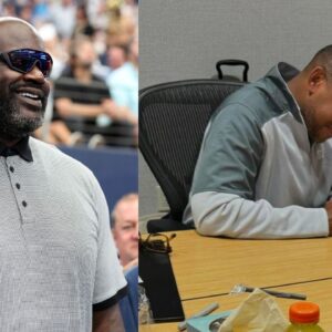 Shaquille O'Neal (L) and BJ Armstrong (R)