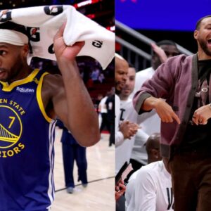 Buddy Hield (L) and Stephen Curry (R)