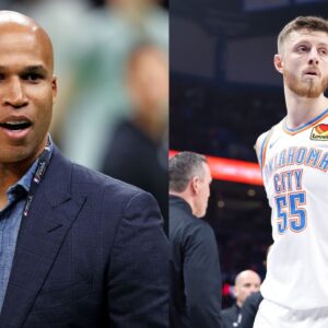 Richard Jefferson (L) and Isiah Hartenstein (R)