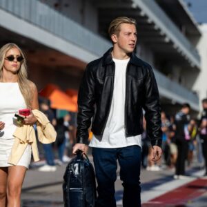 Liam Lawson Visa Cash App RB Formula One Team Racing Bulls, New Zealand, 30 with girlfriend Hannah Michele St John USA, Medical Student