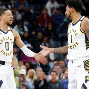 Tyrese Haliburton and Obi Toppin