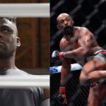 Francis Ngannou (L), Jon Jones (R)