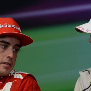 Race, Press conference, Fernando Alonso (ESP) Scuderia Ferrari F2012 and Michael Schumacher (GER) Mercedes AMG F1 W03