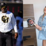 Deion Sanders (L) and Leanna Lenee (R)