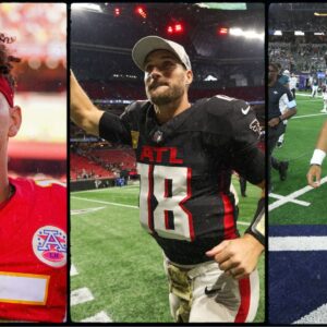 Patrick Mahomes, Kirk Cousins, and Jalen Hurts