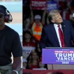 Michael Jordan (L), Donald Trump (R).