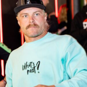 LAS VEGAS, NV - NOVEMBER 23: Valtteri Bottas (77) of Finland and team Stake F1 Team Kick Sauber arrives at the paddock during the F1 Heineken Silver Las Vegas Grand Prix on November 23, 2024