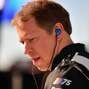 NASCAR Cup Series driver Brad Keselowski (6) during practice for the South Point 400 at Las Vegas Motor Speedway.