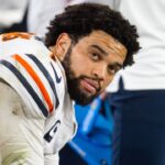 Chicago Bears quarterback Caleb Williams (18) against the Arizona Cardinals at State Farm Stadium.