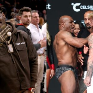 Antonio Brown, Mike Tyson and Jake Paul