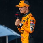 Lando Norris, racing for the McLaren F1 team during the 2024 Formula 1 Sao Paulo Grand Prix at the Interlagos Circuit in Sao Paulo, Brazil
