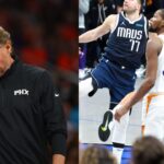 Mike Budenholzer (L) and Kevin Durant (R)