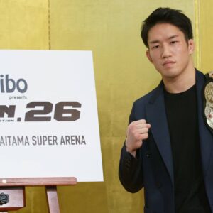 RIZIN Bantamweight champion Kai Asakura attends a press conference, PK, Pressekonferenz in Tokyo, Japan on November 13, 2020. RIZIN announces RIZIN.26 Bantamweight title match between Kai Asakura and Kyoji Horiguchi on December 31 at Saitama Super Arena.