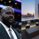 Shaquille O'Neal (L) and Stock Image of a luxury apartment (R)