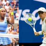 Coco Gauff (L) and Iga Swiatek (R)