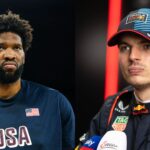 Joel Embiid (L) and Max Verstappen (R)