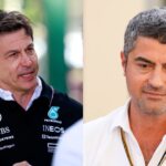 Toto Wolff (L) and Michael Masi (R)
