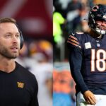 Kliff Kingsbury and Caleb Williams