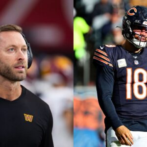 Kliff Kingsbury and Caleb Williams